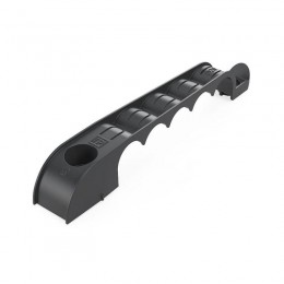 Держатель труб d20мм для прямого монтажа односторон. на 5 мест черн. (уп.20шт) Промрукав PR13.03283