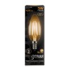 Лампа светодиодная филаментная Black Filament 5Вт свеча 2700К тепл. бел. E14 420лм GAUSS 103801105