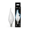 Лампа светодиодная Black 9.5Вт свеча на ветру 4100К нейтр. бел. E14 950лм GAUSS 104101210