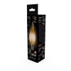 Лампа светодиодная филаментная Black Filament 11Вт свеча на ветру 2700К тепл. бел. E14 810лм GAUSS 104801111