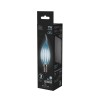 Лампа светодиодная филаментная Black Filament 7Вт свеча на ветру 4100К нейтр. бел. E14 580лм GAUSS 104801207