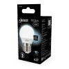 Лампа светодиодная Black 9.5Вт P45 шар 4100К нейтр. бел. E27 950лм GAUSS 105102210