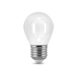 Лампа светодиодная филаментная Black Filament 5Вт P45 шар матовая 2700К тепл. бел. E27 420лм GAUSS 105202105