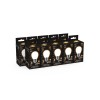 Лампа светодиодная филаментная Black Filament 5Вт P45 шар матовая 2700К тепл. бел. E27 420лм GAUSS 105202105