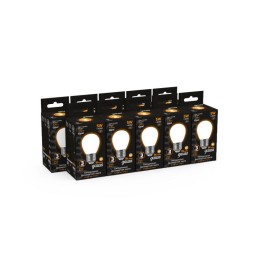 Лампа светодиодная филаментная Black Filament 5Вт P45 шар матовая 2700К тепл. бел. E27 420лм GAUSS 105202105