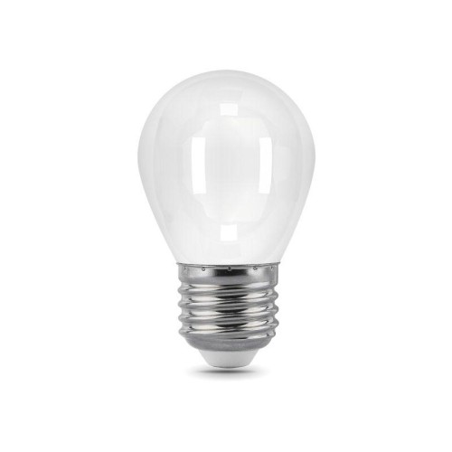 Лампа светодиодная филаментная Black Filament 5Вт P45 шар матовая 4100К нейтр. бел. E27 450лм GAUSS 105202205