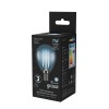 Лампа светодиодная филаментная Black Filament 7Вт P45 шар 4100К нейтр. бел. E14 580лм GAUSS 105801207
