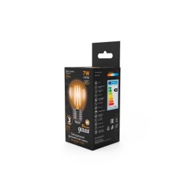 Лампа светодиодная филаментная Black Filament 7Вт P45 шар 2700К тепл. бел. E27 550лм GAUSS 105802107