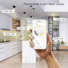 Лампа светодиодная умная Smart Home 7Вт A60 грушевидная 2700К тепл. бел. E27 806лм диммир. управление по Wi-Fi GAUSS 1200112