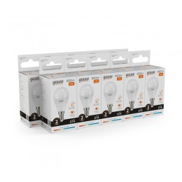 Лампа светодиодная Elementary 12Вт P45 шар 3000К тепл. бел. E14 880лм GAUSS 53112