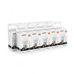 Лампа светодиодная Elementary 10Вт P45 шар 3000К тепл. бел. E27 710лм GAUSS 53210