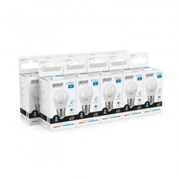 Лампа светодиодная Elementary 6Вт P45 шар 6500К холод. бел. E27 470лм GAUSS 53236