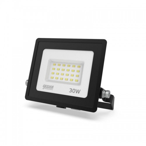 Прожектор светодиодный Elementary 30Вт 6500К IP65 2550лм 200-240В ДО PROMO черн. GAUSS 613100330P