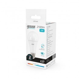 Лампа светодиодная Elementary 25Вт A70 грушевидная 4100К нейтр. бел. E27 2100лм GAUSS 73225