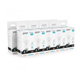 Лампа светодиодная Elementary 25Вт A70 грушевидная 4100К нейтр. бел. E27 2100лм GAUSS 73225