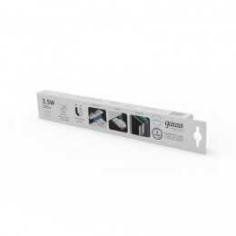 Светильник светодиодный 3.5Вт 4000К IP20 200лм d316х18мм ДПО автономный сенсорный с датчиком движения GAUSS CL004