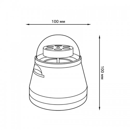 Светильник светодиодный Mood 4Вт со сменной проекцией с кабелем электропитания и выкл. бел. GAUSS DIY0011
