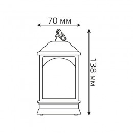Фонарь новогодний светодиодный Holiday Снеговик 0.1Вт тепл. IP20 элементы питания в компл. GAUSS HL030