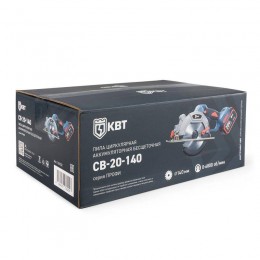 Пила циркулярная аккумуляторная CB-20-140 ПРОФИ КВТ 104532