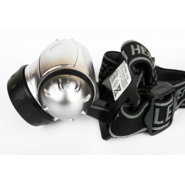 Фонарь налобный LED 5351 7LED 3 режима 3хR03 металлик Ultraflash 10260