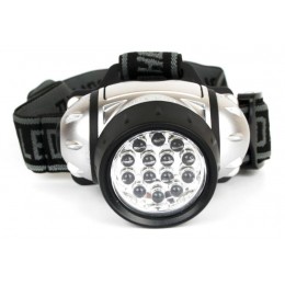 Фонарь налобный LED 5352 14LED 4 режима 3хR03 металлик Ultraflash 10261