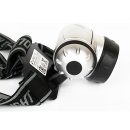 Фонарь налобный LED 5353 19LED 4 режима 3хR03 металлик Ultraflash 10262