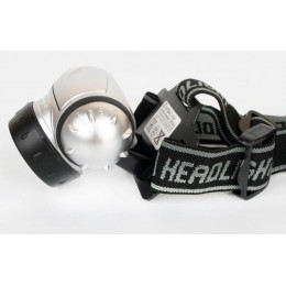 Фонарь налобный LED 5353 19LED 4 режима 3хR03 металлик Ultraflash 10262