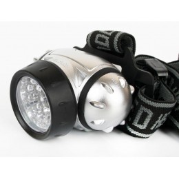 Фонарь налобный LED 5353 19LED 4 режима 3хR03 металлик Ultraflash 10262