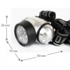 Фонарь налобный LED 5353 19LED 4 режима 3хR03 металлик Ultraflash 10262