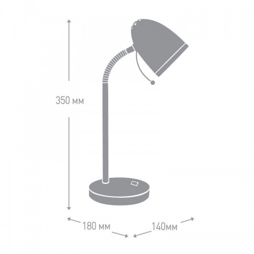 Светильник KD-308 C01 настол. база 230В 40Вт E27 бел. Camelion 11476