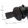 Фонарь налобный LED 5354 1Вт LED ZOOM 3 режима 3хR03 сер. Ultraflash 11549