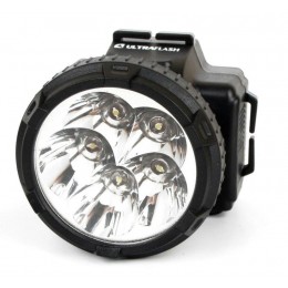 Фонарь аккумуляторный налобный LED5365 5LED 2 режима 220В пластик. черн. (бокс) Ultraflash 11648