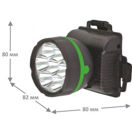 Фонарь налобный 909LED7 (7LED 1 режим; 3хR6 черн.) Ultraflash 11782