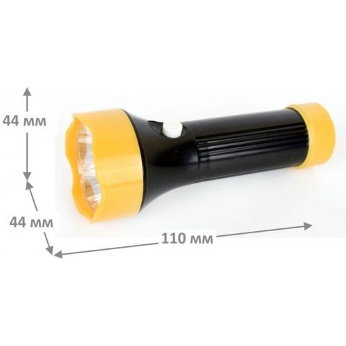 Фонарь 5002-ТН 4LED 1 режим 3хR03 черн. (блист.-пакет) Ultraflash 11785