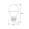 Лампа светодиодная LED5-G45/830/E27 5Вт шар матовая 3000К тепл. бел. E27 410лм 170-265В Camelion 12028