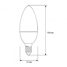 Лампа светодиодная LED5-C35/830/E14 5Вт свеча матовая 3000К тепл. бел. E14 410лм 170-265В Camelion 12031