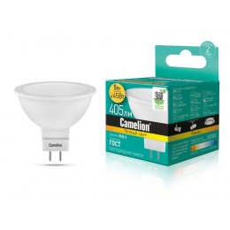 Лампа светодиодная LED5-S108/830/GU5.3 5Вт 3000К тепл. бел. GU5.3 370лм 220-240В Camelion 12041