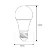 Лампа светодиодная LED13-A60/845/E27 13Вт грушевидная матовая 4500К бел. E27 1085лм 170-265В Camelion 12046