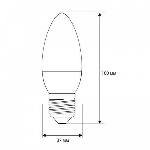 Лампа светодиодная LED7-C35/845/E27 7Вт свеча 4500К бел. E27 560лм 220В Camelion 12078
