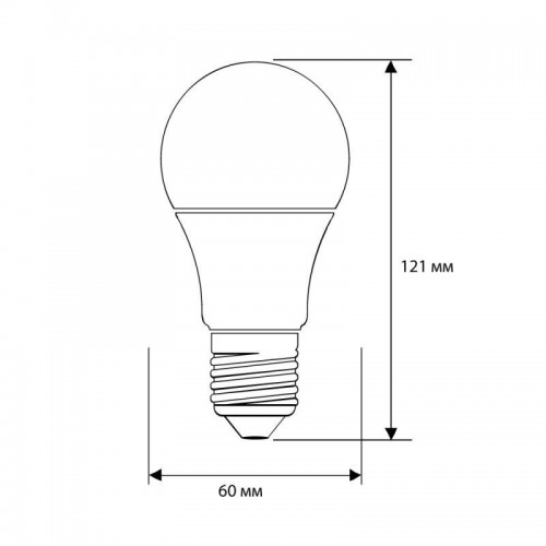 Лампа светодиодная LED17-А65/845/E27 17Вт грушевидная 4500К бел. E27 1530лм 170-265В Camelion 12309