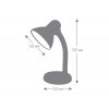 Светильник UF-301P С02 настол. 230В 60Вт черн. Ultraflash 12368