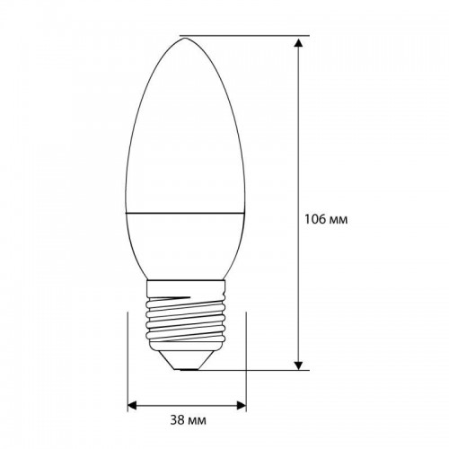 Лампа светодиодная LED8-C35/845/E27 8Вт свеча 4500К бел. E27 750лм 170-265В Camelion 12390
