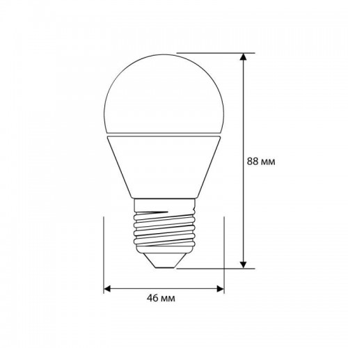Лампа светодиодная LED8-G45/845/E27 8Вт шар 4500К бел. E27 750лм 170-265В Camelion 12394