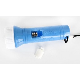 Фонарь 828-TH (1LED 1 режим 3хAG10; блист-пакет; голуб.) Ultraflash 12395