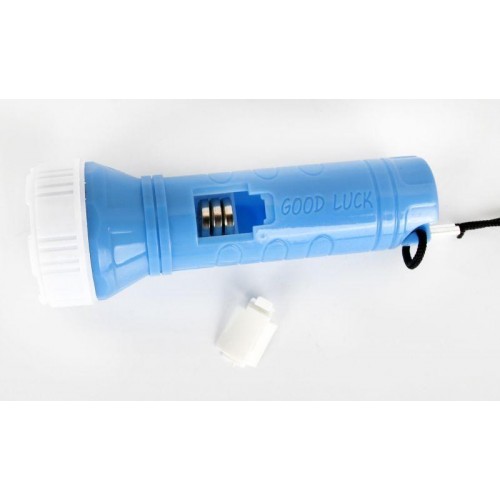 Фонарь 828-TH (1LED 1 режим 3хAG10; блист-пакет; голуб.) Ultraflash 12395