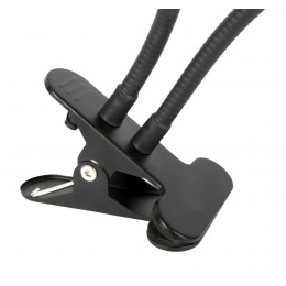 Светильник светодиодный KD-848 C02 7Вт кольцевой подставка для смартфона на клипсе черн. Camelion 13011