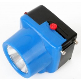 Фонарь аккумуляторный налобный LED5375 LED 0.4Вт 2 режима 220В пластик. голуб. (бокс) Ultraflash 14252