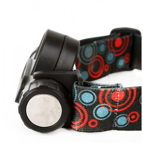 Фонарь аккумуляторный налобный E1340 XPE + COB LED 3Вт 2 режима аккум. 3.7В магнит диммир. черн. (бокс) Ultraflash 14268