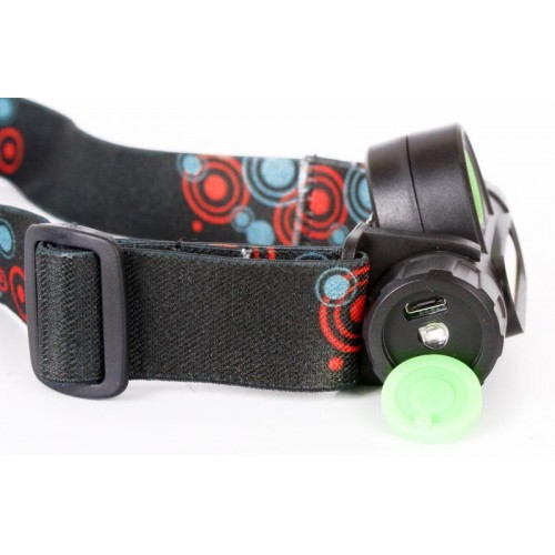 Фонарь аккумуляторный налобный E1340 XPE + COB LED 3Вт 2 режима аккум. 3.7В магнит диммир. черн. (бокс) Ultraflash 14268