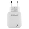Адаптер сетевой 18Вт 1USB+1Type C 100-220В 5-9В/3А QC коробка бел. Ergolux 15252